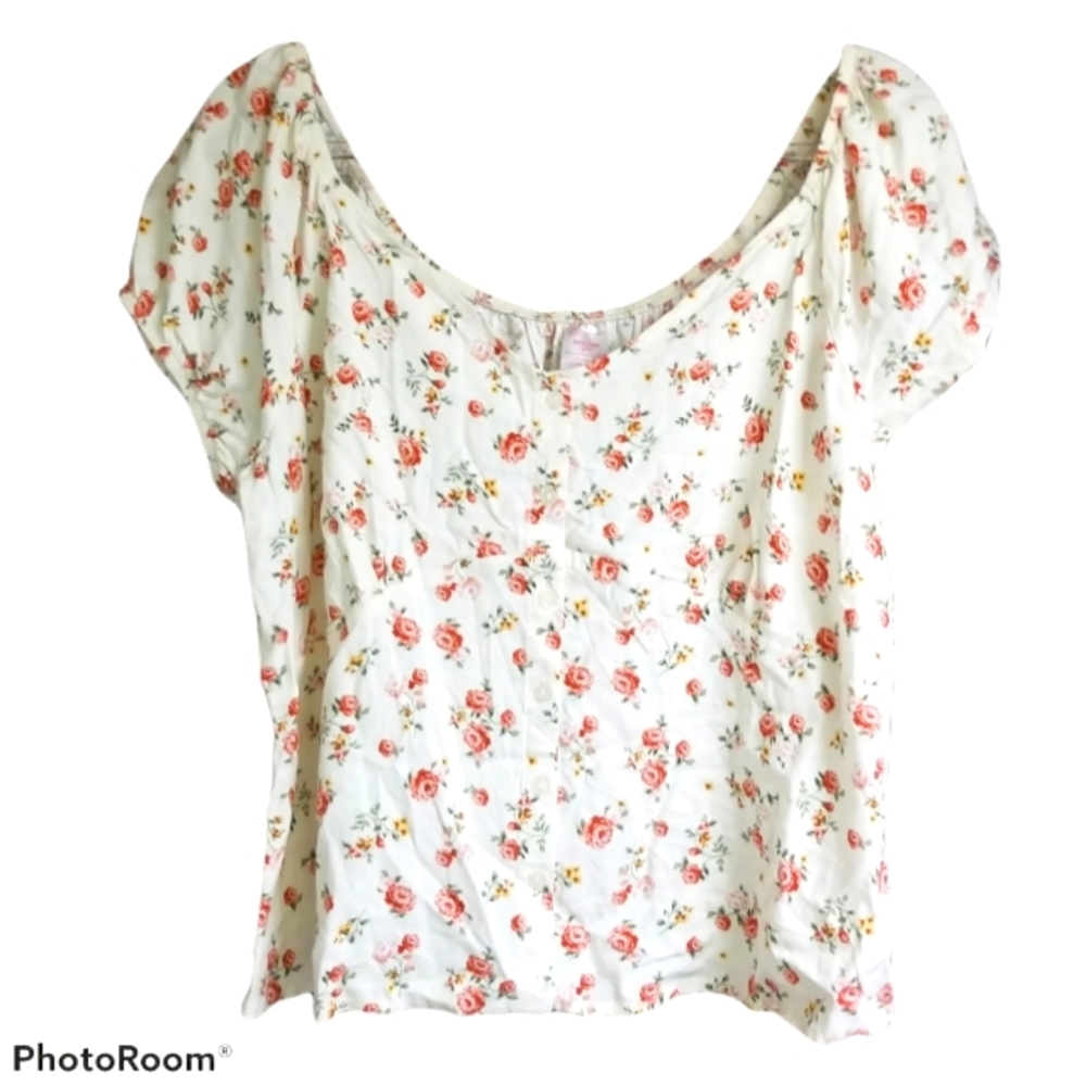 NWT No Boundaries Button Up Blouse - Picture 1 of 2